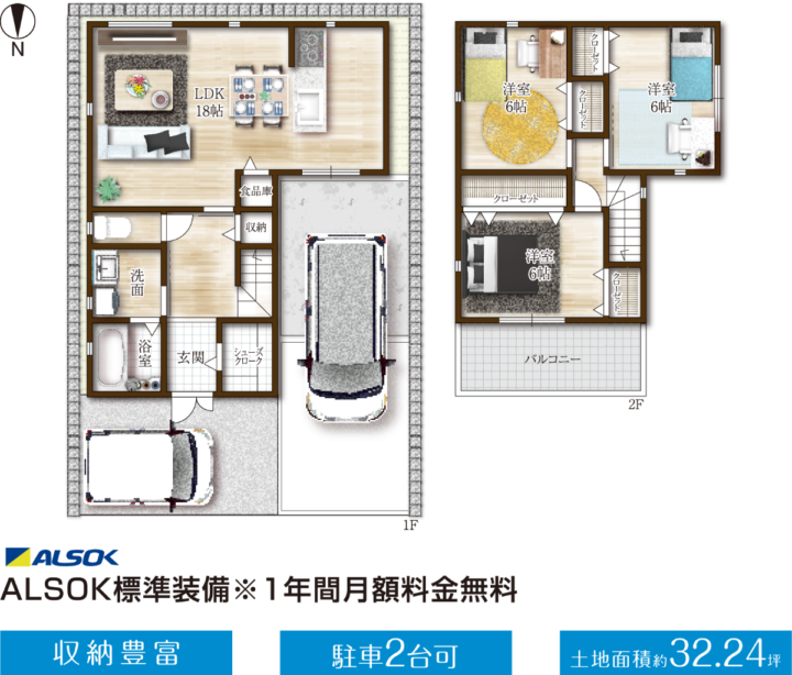 小阪合町2丁目 間取りプラン例